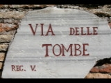 00087 ostia - necropoli della via ostiense (porta romana necropolis) - via delle tombe - schild.jpg